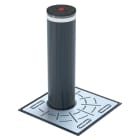 Faac - js80 ha h1000mm acier peint ral7021 avec led et cylindre.