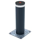 Faac - js80 f h1000mm acier peint ral7021 avec led et cylindre.