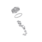 Faac - ensemble by pass & vis de deverrouillage op 400 422 v.05