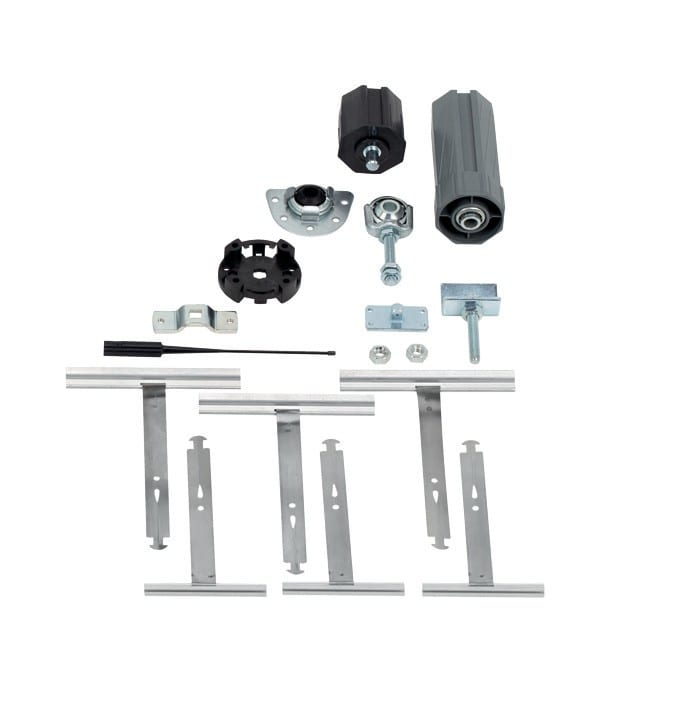 Faac - kit accessoires volets roulants contient supports, adaptateurs et agrafes