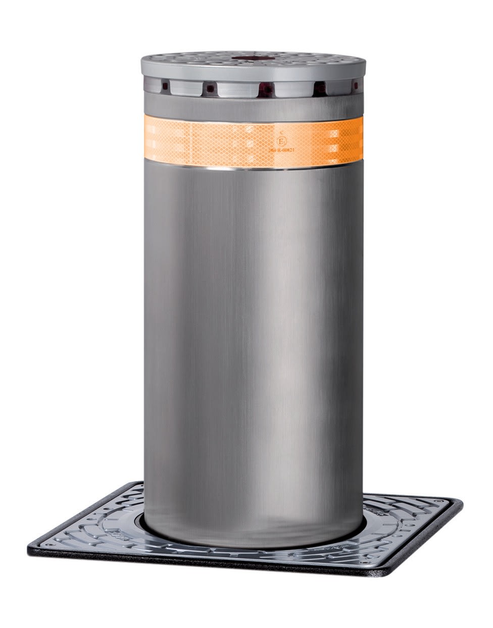 Faac - j275 f h600mm acier peint ral7021 avec led et cylindre.