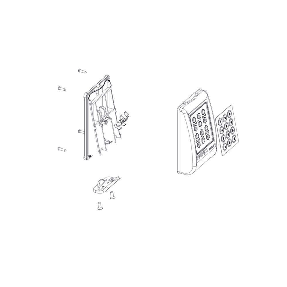 Faac - kit face avant clavier keypad