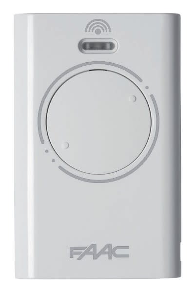 Faac - emetteur xt2 - 433 slh - 2 canaux - blanc