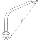 Faac - paire de bras night one day nd2 blanc ral 9010