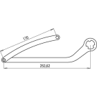 Faac - paire de bras night one day nd3 blanc ral 9010