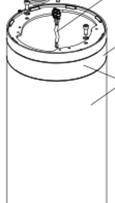 Faac - cylindre j275ha h600 avec bandeau reflechissant