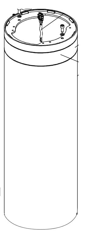 Faac - cylindre j275ha h800 avec bandeau reflechissant