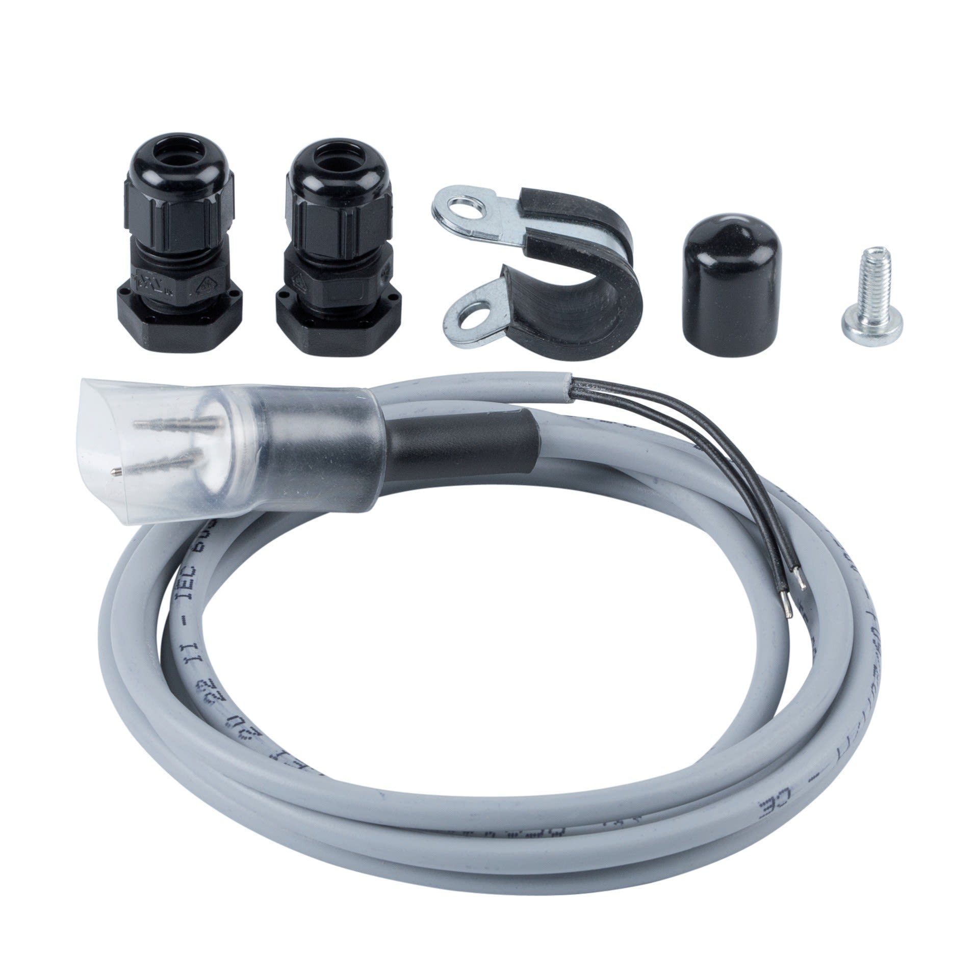 Faac - kit branchement eclairage pour lisse ronde s / l
