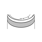 Faac - j275 - bande reflechissante jaune