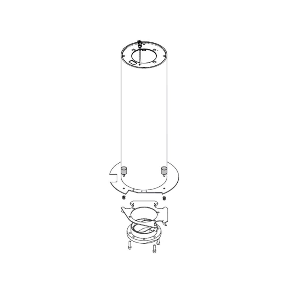 Faac - j200ha - cylindre avec bande reflechissante