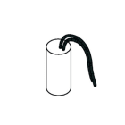 Faac - condensateur pp8µf-400v ul recog.cavi 250mm conn.