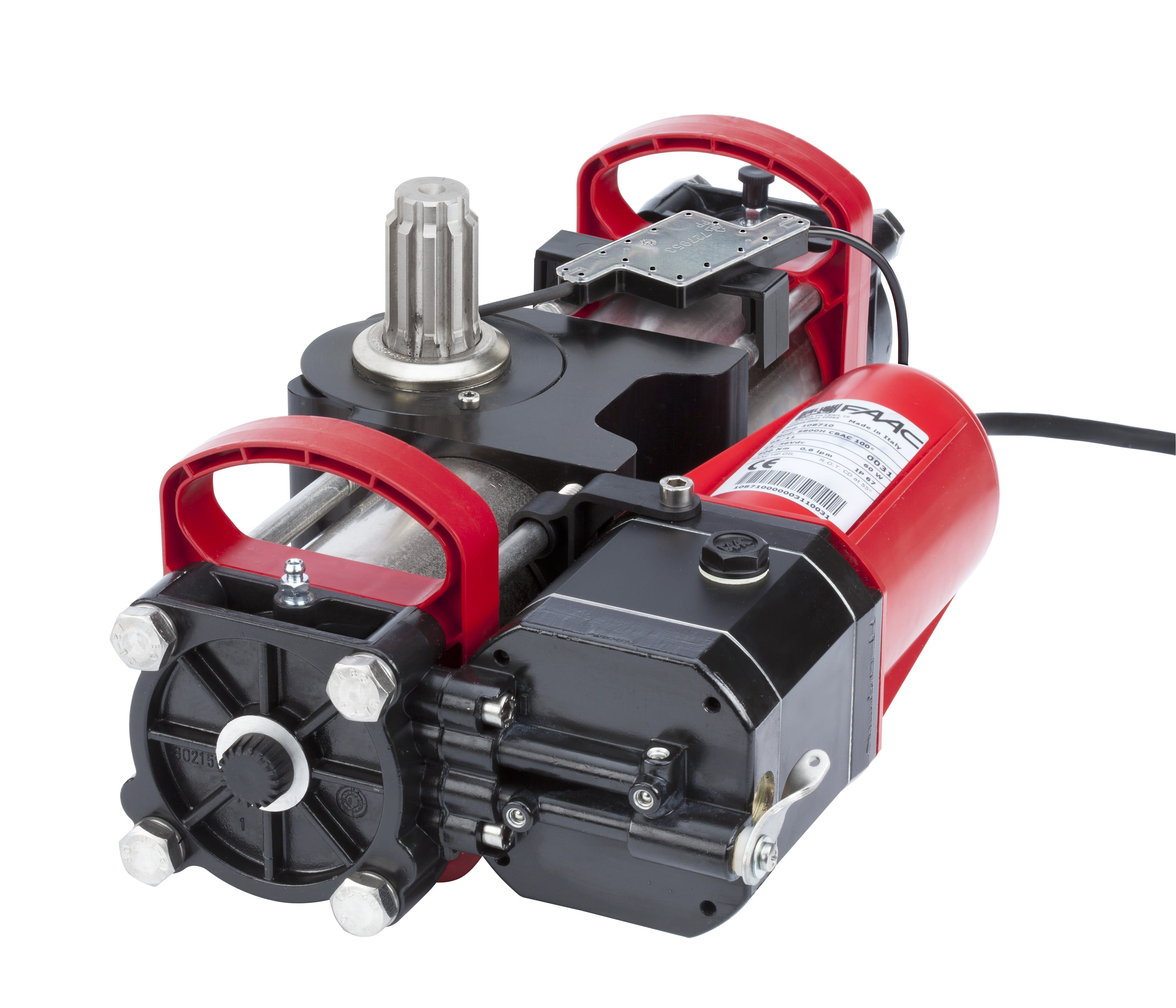Faac - ope hydrau. s800h enc cbac 100° 24v ver. hyd. o/f., enc. magn., cle ver.