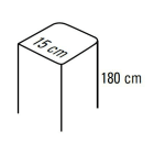 Faac - s2500i - poteau en aluminium l15xh180cm. ral a choisir.