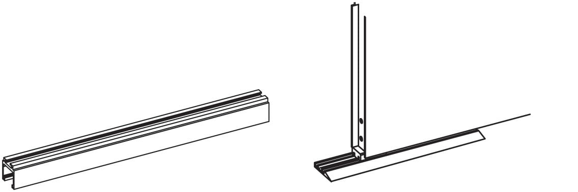 Faac - profile de liaison chariot vantail pour kit apn 900mm