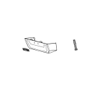 Faac - d600/d700hs/d1000 - carter de protection avec bouton poussoir