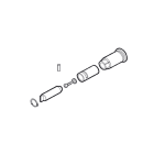Faac - 615 - deverrouillage exterieur par cle triangulaire pour barrieres 610 et 615