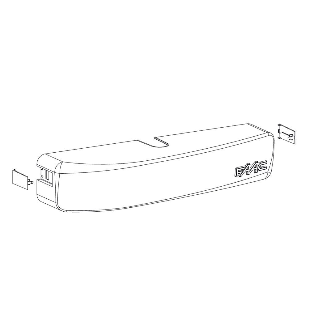 Faac - 950bm - carter de protection pour operateur porte pietonne 950bm