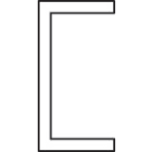 Faac - profile en u de fixation peripherique tk35 40x20x2 l6500mm alu naturel