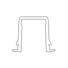 Faac - profile guide sol tk35 5500mm a inserer dans la traverse basse