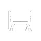 Faac - profile vertical tk35 compact 5500mm alu naturel