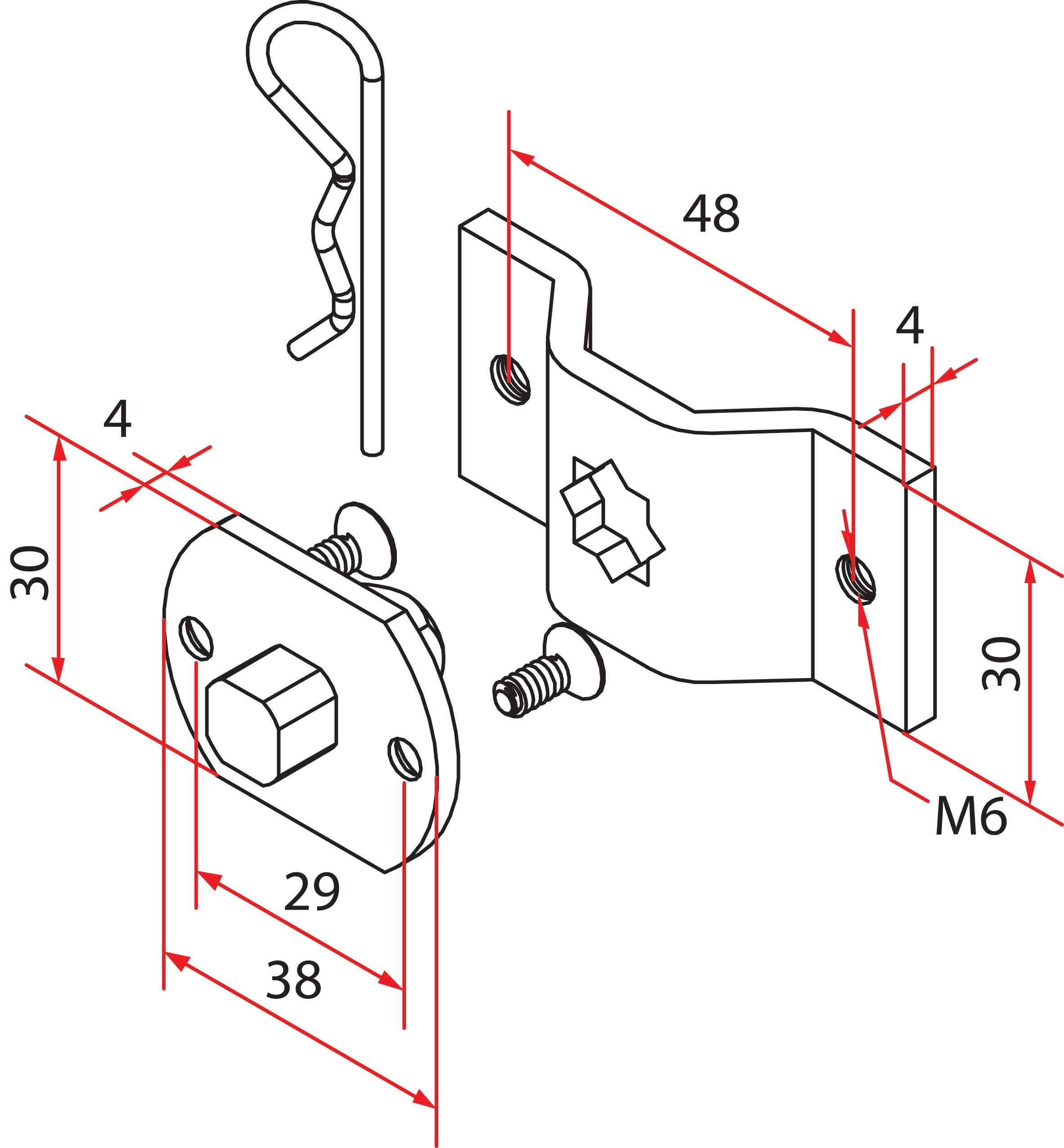 Faac - tm2 sup35 - omega+sq.pin support_1pc