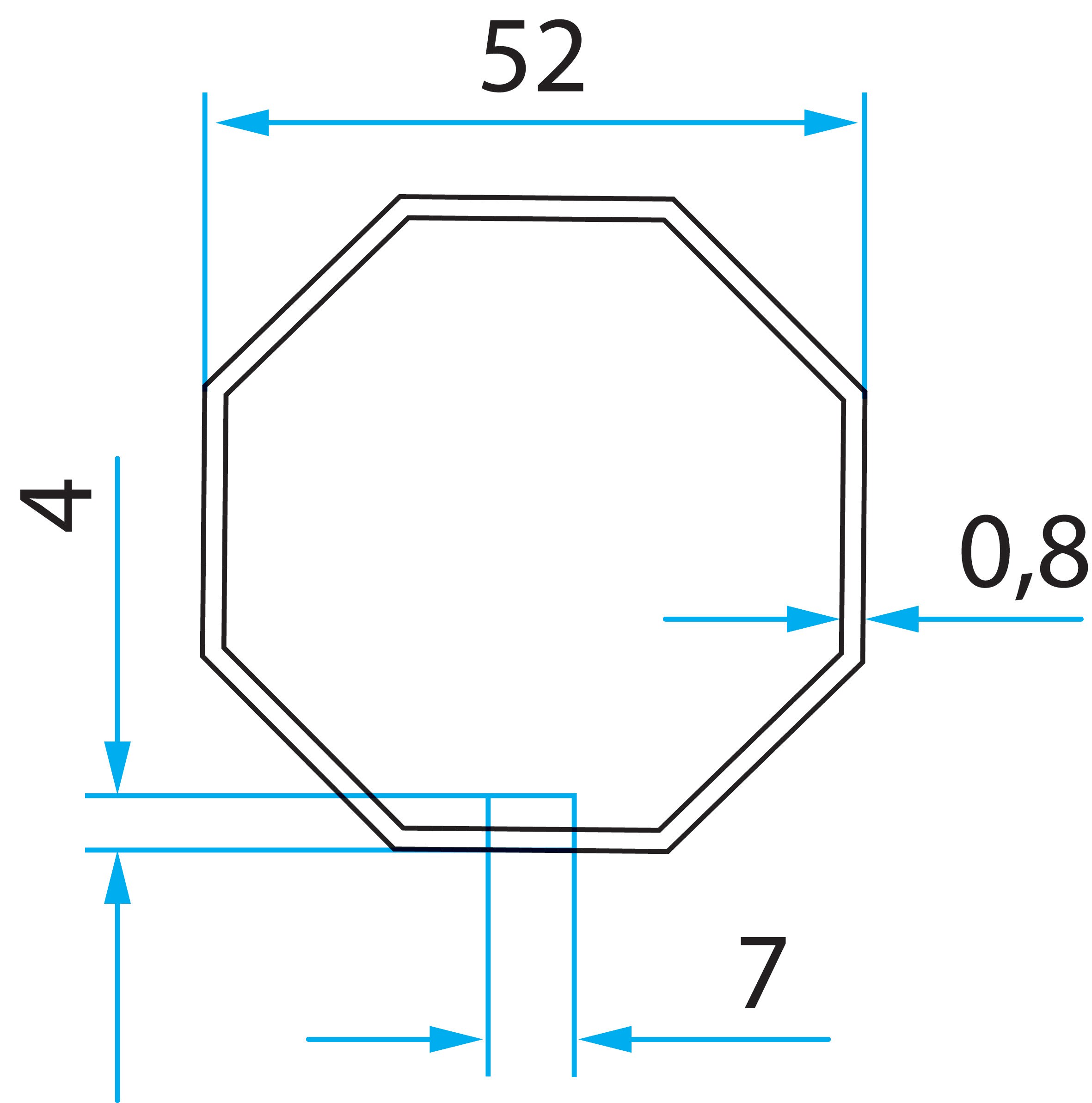 Faac - tm2 adaptateur ad45 pr tube octo 52