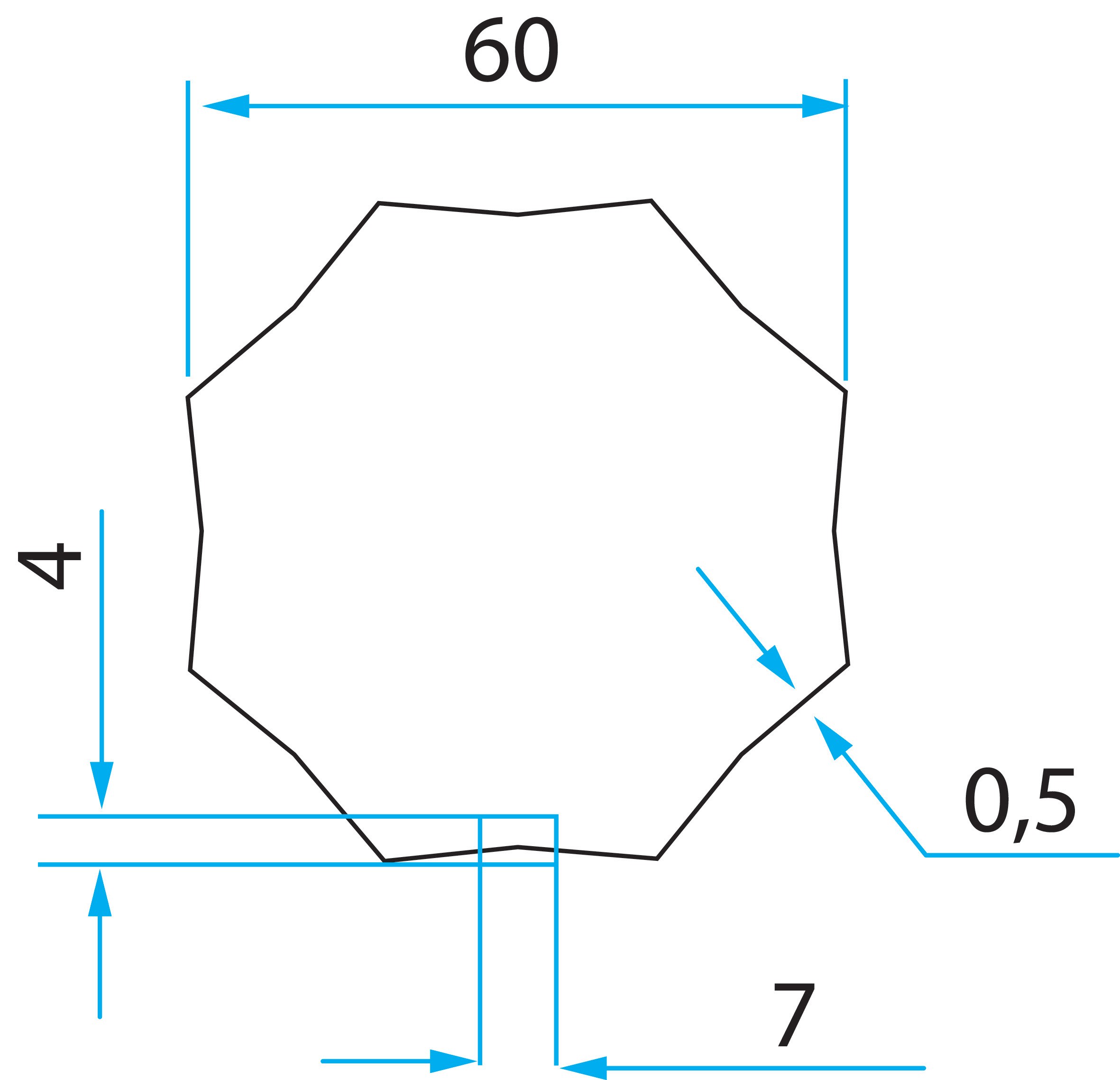 Faac - tm2 adaptateur ad45 pr tube gaviota bonfanti 57
