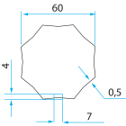 Faac - tm2 adaptateur ad45 pr tube gaviota bonfanti 57