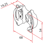 Faac - tm2 sup45 - reinforced clip sup_1pc
