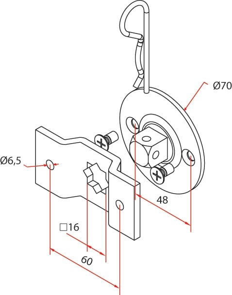 Faac - tm2 sup58 - 100x100 support_1pc
