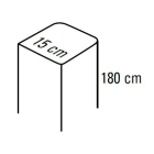 Faac - s2500i - poteau en aluminium l15xh180cm brut