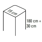 Faac - s2500i - poteau en aluminium l15xh180cm. ral a choisir. a sceller.