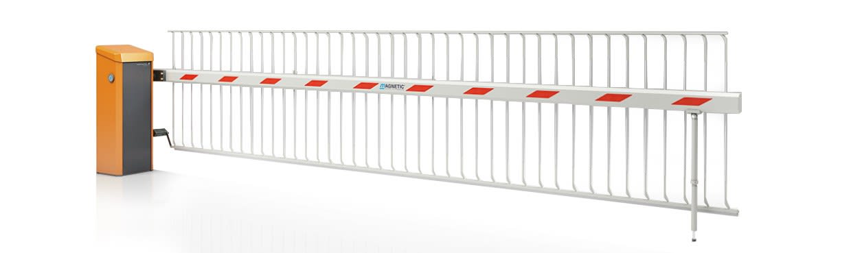 Faac - barriere access pro-h-ral 2000 gauche, preparee pour double herse, ral 2000