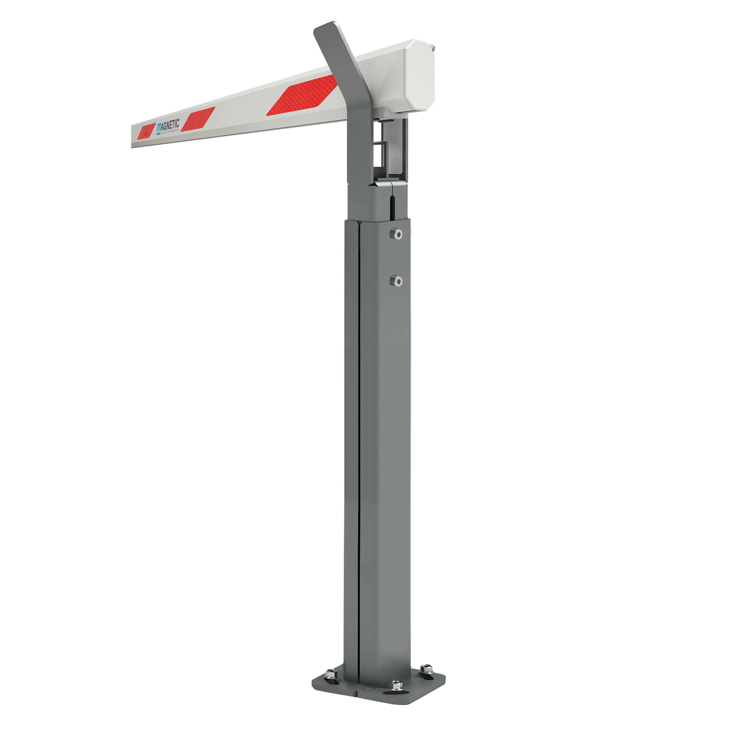 Faac - poteau de support de lisse ral 7043, gris