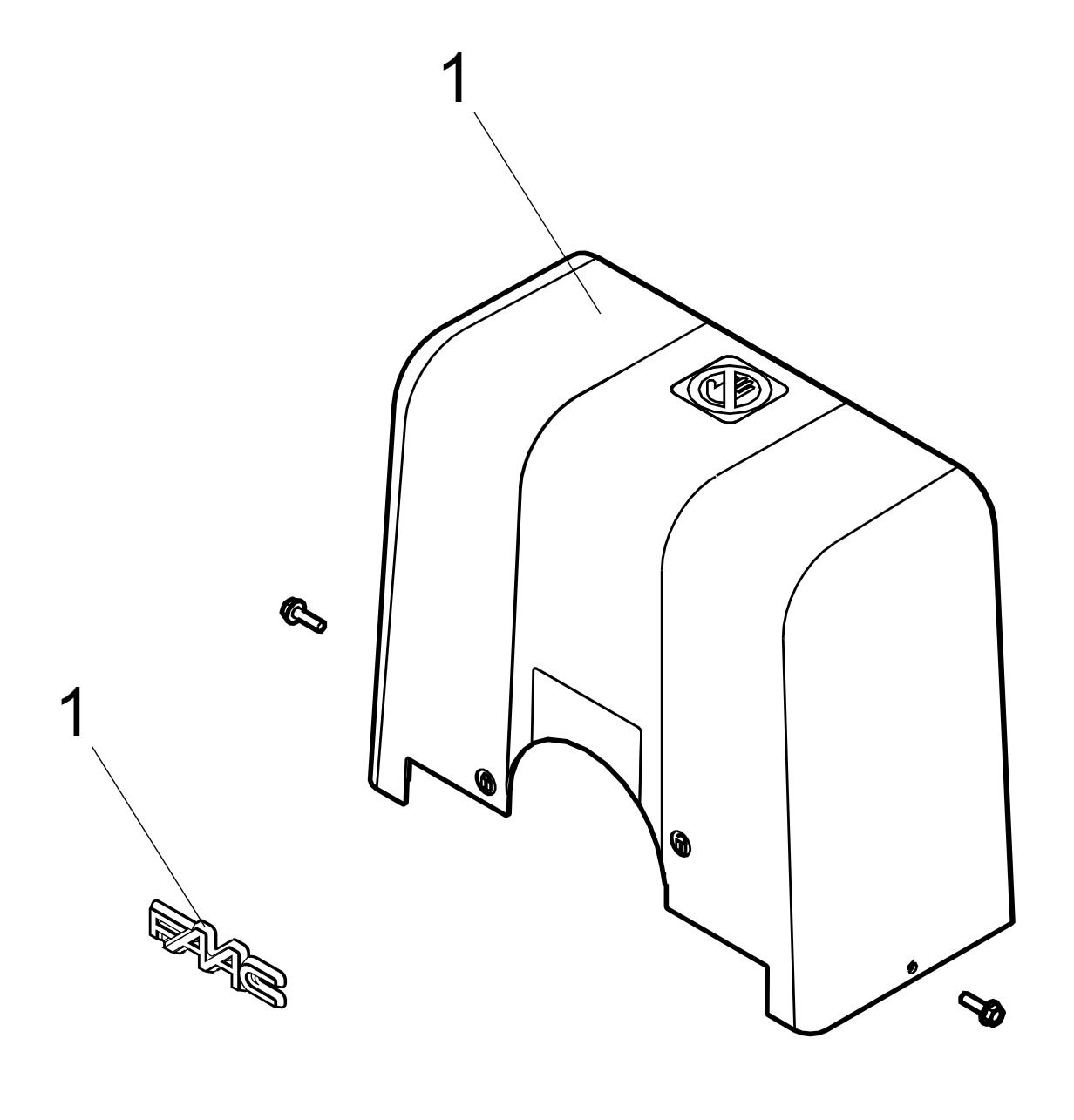 Faac - c734 - capot. piece detachee pour gamma kit, c734