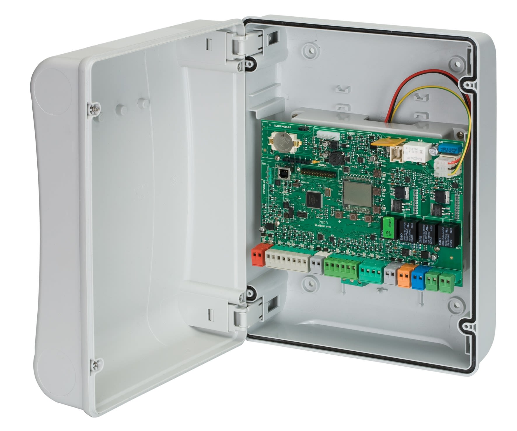 Faac - e124s - coffret electronique. coffret plexi avec platine electronique e124s