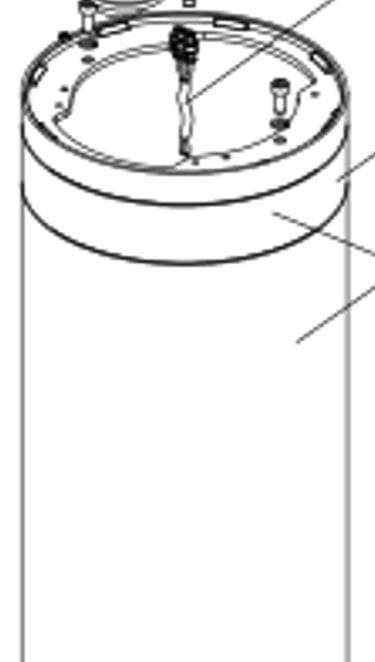 Faac - cylindre j275ha h600 avec bandeau reflechissant