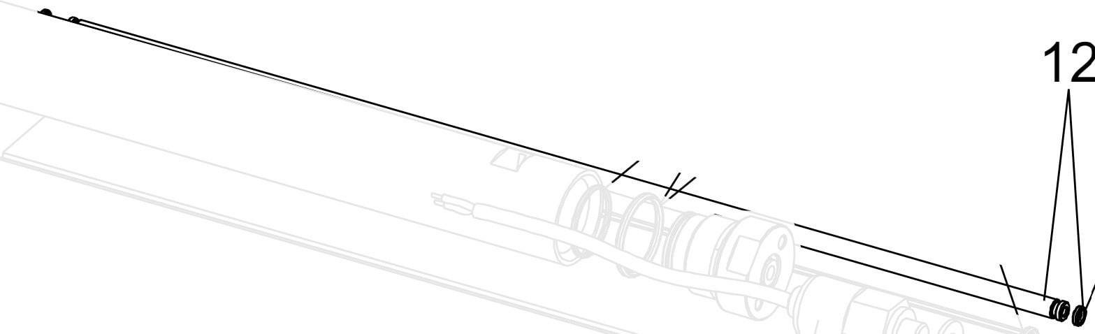 Faac - j275ha tube aliment.avec tirants