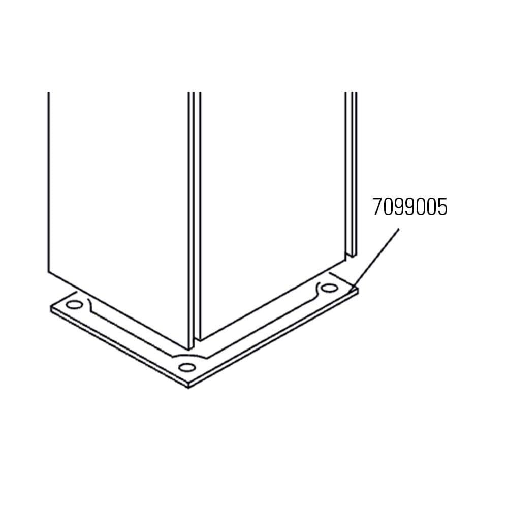 Faac - joints plat. piece detachee pour operateur 560 et 580, et barriere 630