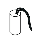 Faac - condensateur 16 µf 250v avec cable 180mm.