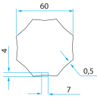 Faac - tm2 adaptateur ad45 pr tube gaviota bonfanti 57