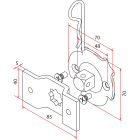 Faac - tm2 sup58 - omega+sq.pin support_1pc