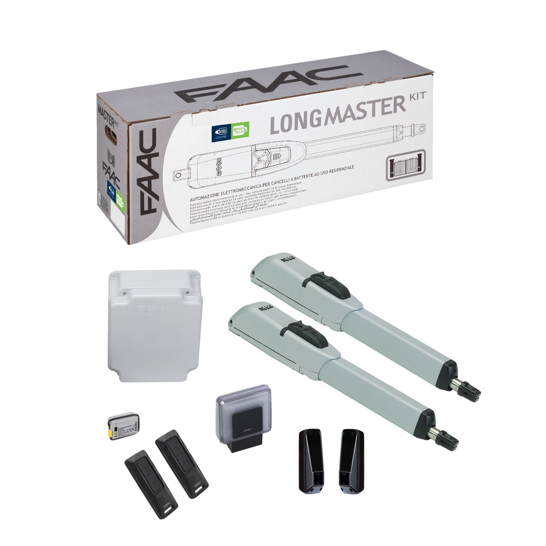 Faac - Longmaster Kit , vantail max 4m. Opérateurs électromécaniques 415L 230V