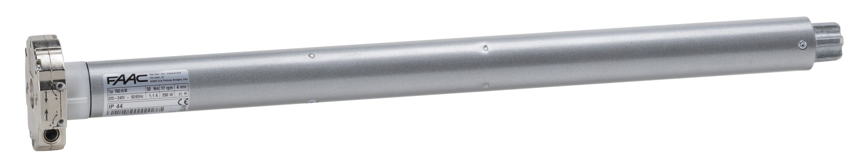 Faac - moteur pour volets roulants tm2 d.45 man?uvre de secours 15/17 tours/min_1 piece