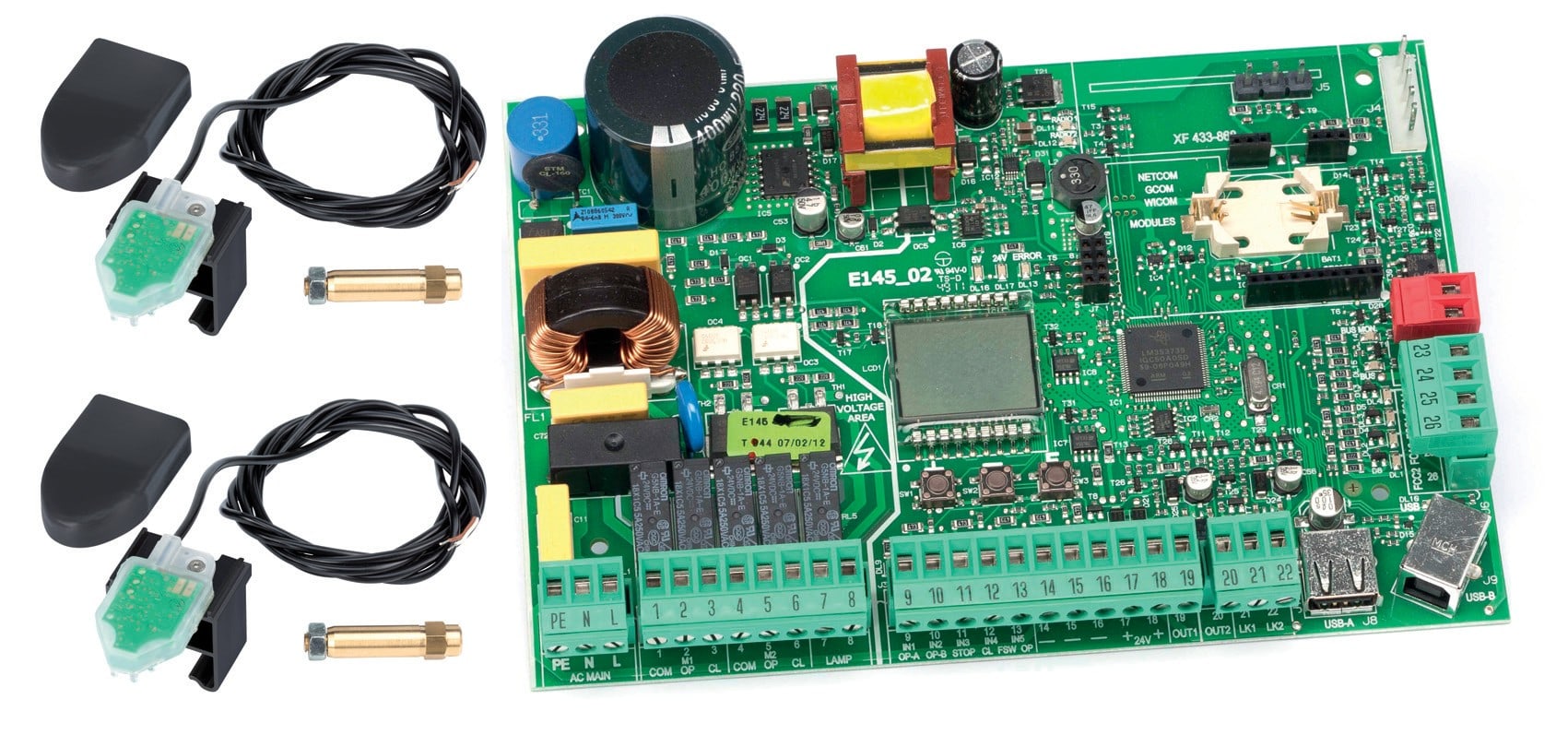Faac - Rétrofit kit E145S et encodeurs. Kit platine E145S et 2 encodeurs 404040
