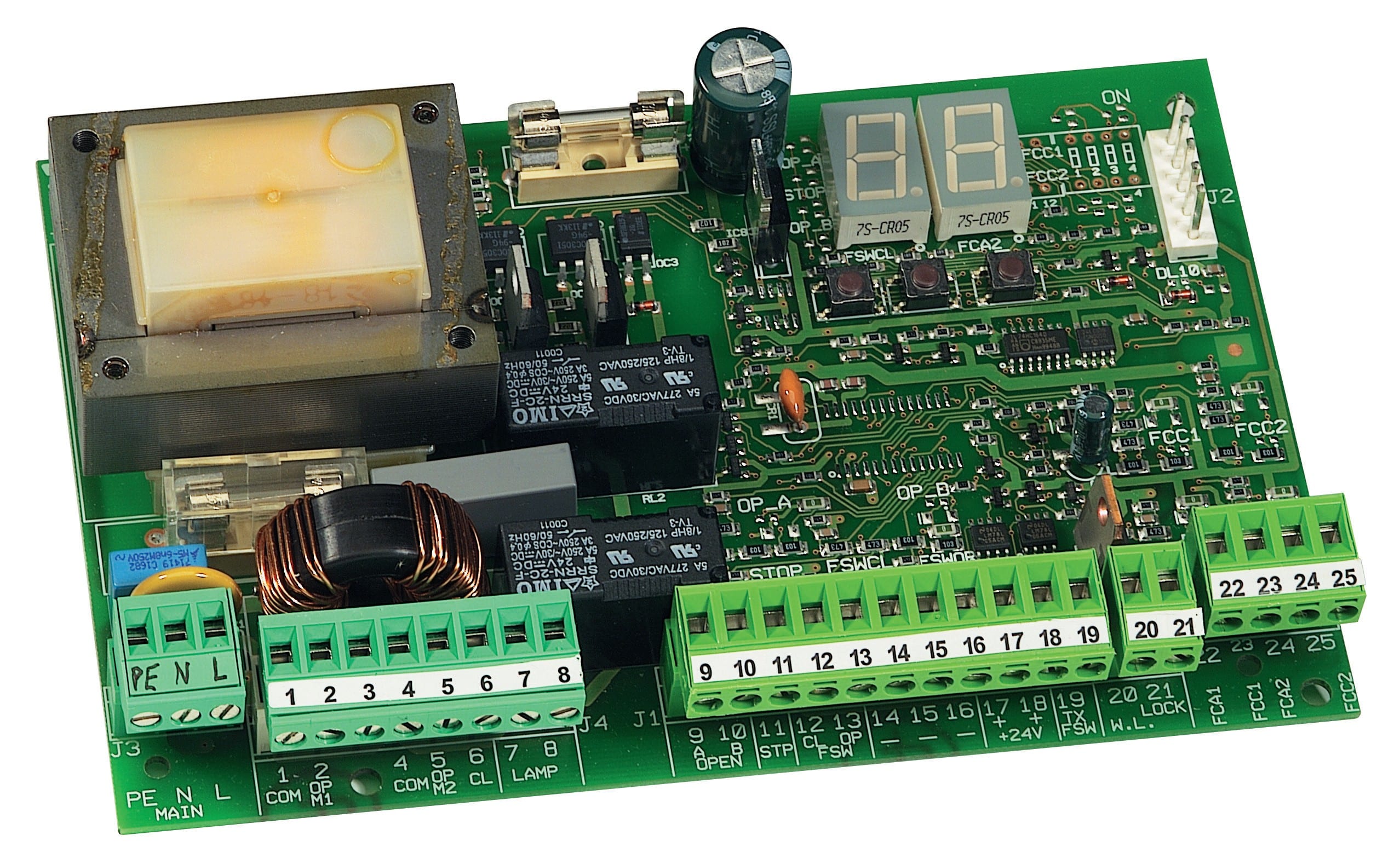 Faac - Carte électronique 455D pour automatisme Battant électromécanique et hydraulique