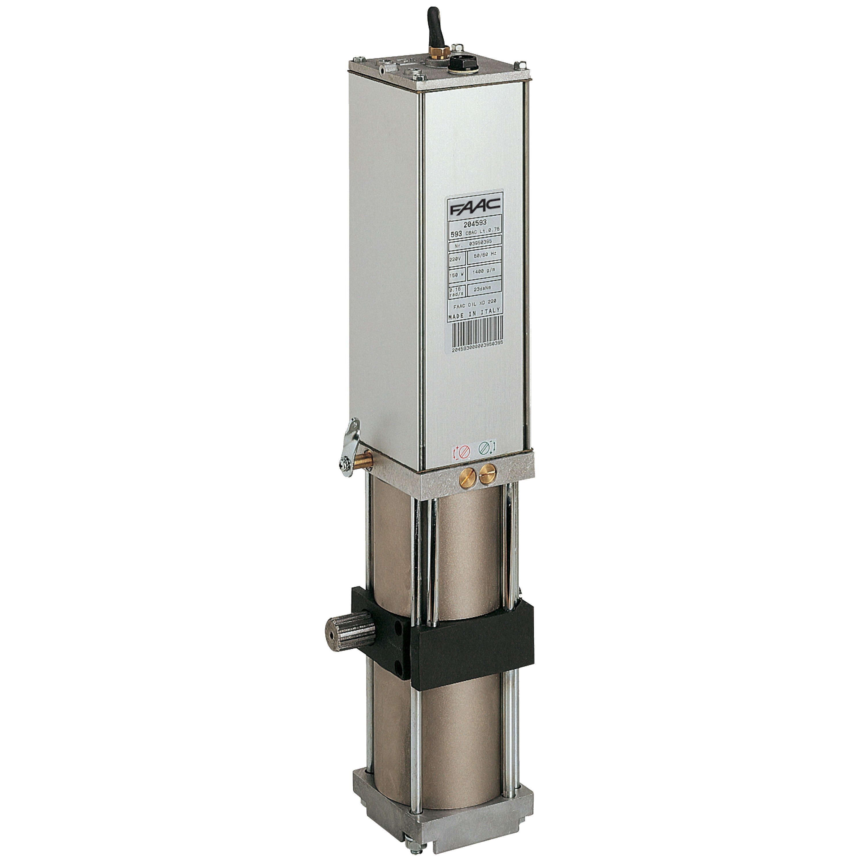 Faac - 593 Automatisme Hydraulique irréversible de porte basculante. Porte 15Kg/m² max