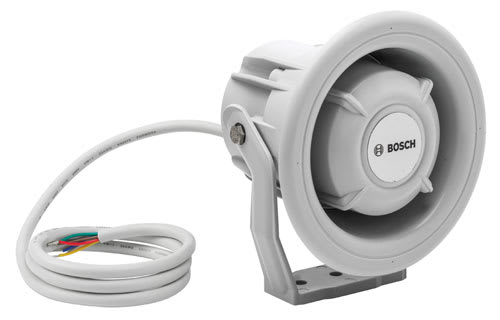 Bosch Security Systems - Haut-parleur a pavillon 6 W, boitier ABS IP 67, IP67, certifie EN60945, RAL7035.