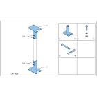 Bosch Security Systems - Kit adaptateur pourLS1-OC100E-1 acier zingue avec 4broches de fixation et vis.