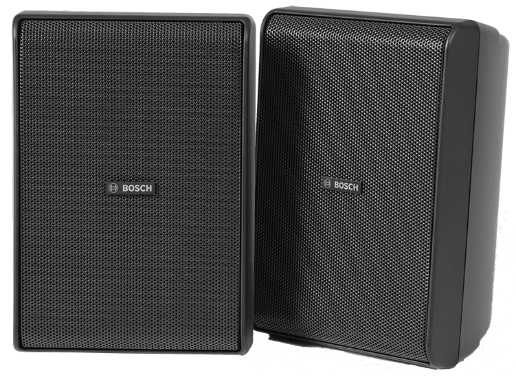 Bosch Security Systems - Enceinte 2 voies 5 pouces, 60W, IP54 (par paires), EN 54-24, noir